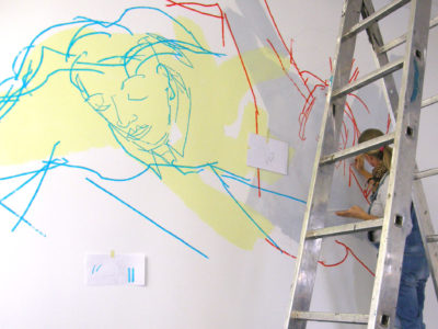 Fly, Wallpainting, 460x280cm